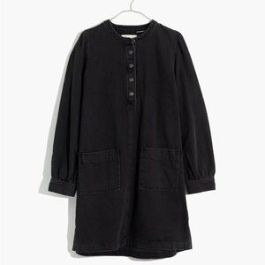 Madewell Denim Patch-Pocket Popover Shirtdress in Shrader Wash | SOLD OUT ONLINE